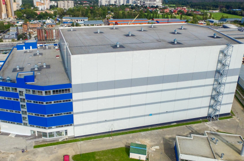 Высотный автоматизированный складской комплекс «Сангри полиграфсервис»