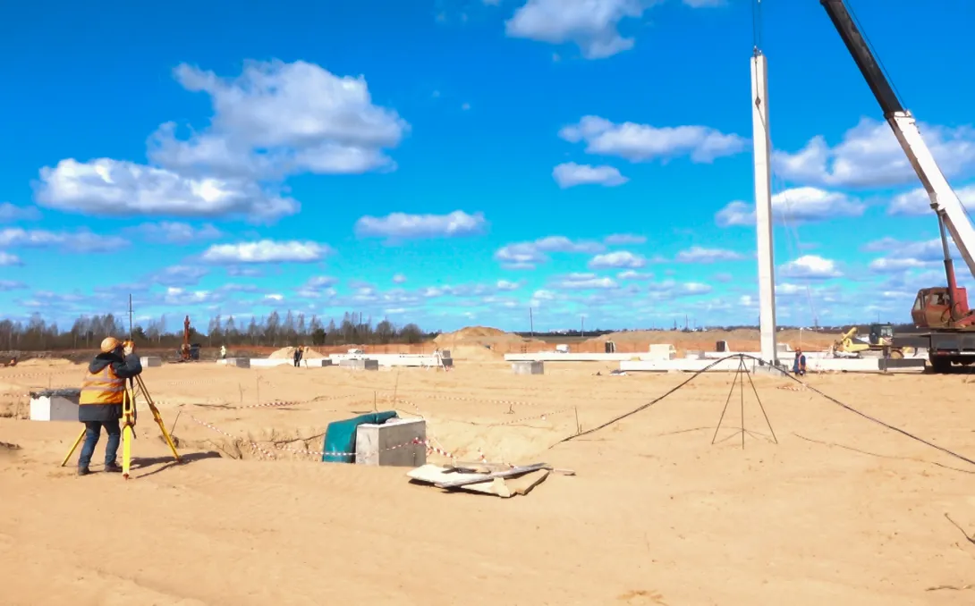 В Тверской области продолжается строительство логистического комплекса для «ТК Альфа»
